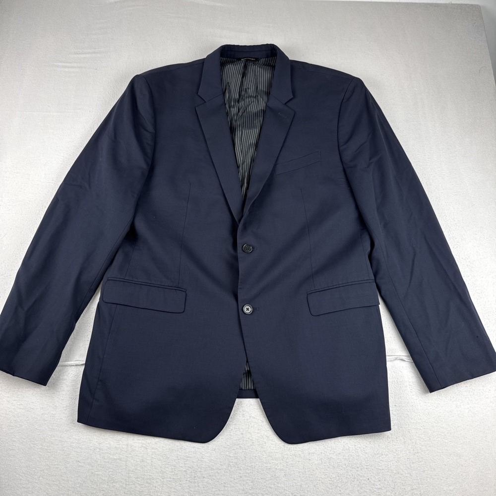 Banana Republic Marzotto Mens Dark Navy Blazer 46L Standard Fit Wool *READ*